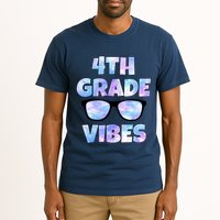 Cute Funny 4th Grade Vibes Cool Sunglasses Tall T-Shirt