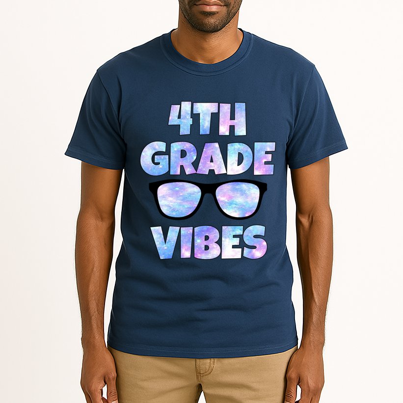 Cute Funny 4th Grade Vibes Cool Sunglasses Tall T-Shirt