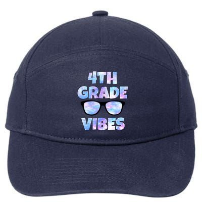 Cute Funny 4th Grade Vibes Cool Sunglasses 7-Panel Snapback Hat