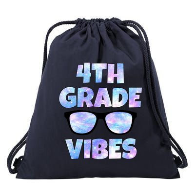 Cute Funny 4th Grade Vibes Cool Sunglasses Drawstring Bag