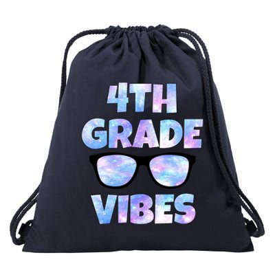 Cute Funny 4th Grade Vibes Cool Sunglasses Drawstring Bag