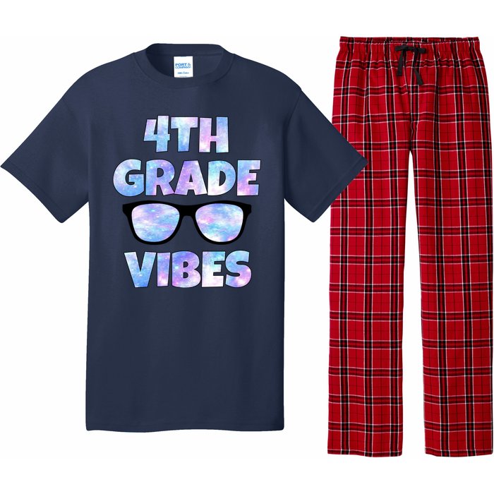 Cute Funny 4th Grade Vibes Cool Sunglasses Pajama Set