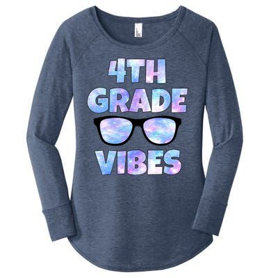 Cute Funny 4th Grade Vibes Cool Sunglasses Women's Perfect Tri Tunic Long Sleeve Shirt