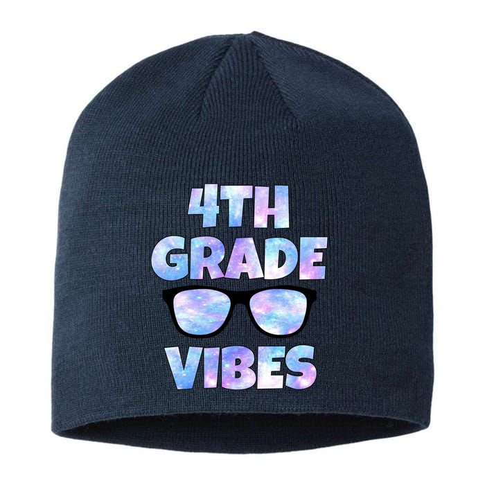 Cute Funny 4th Grade Vibes Cool Sunglasses Sustainable Beanie