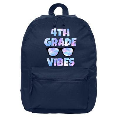 Cute Funny 4th Grade Vibes Cool Sunglasses 16 in Basic Backpack