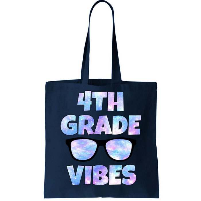 Cute Funny 4th Grade Vibes Cool Sunglasses Tote Bag