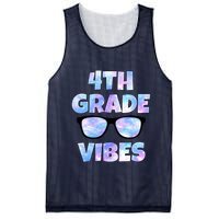Cute Funny 4th Grade Vibes Cool Sunglasses Mesh Reversible Basketball Jersey Tank