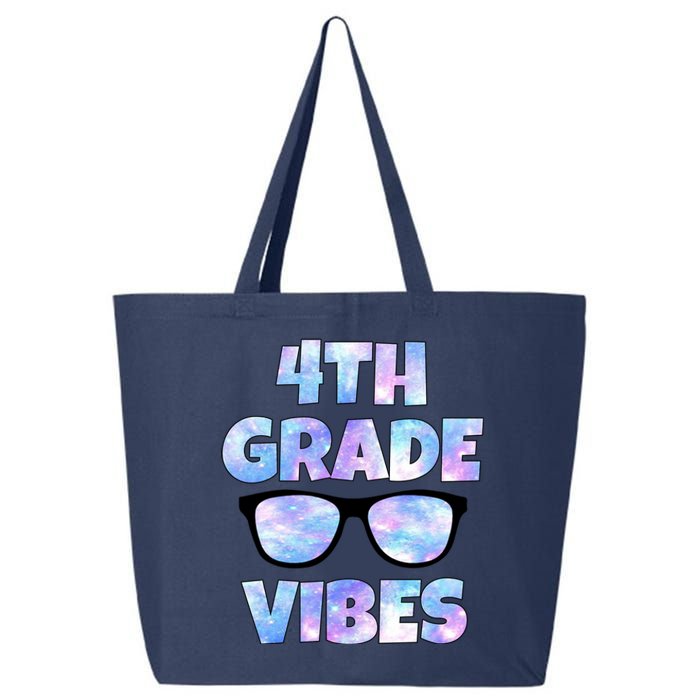 Cute Funny 4th Grade Vibes Cool Sunglasses 25L Jumbo Tote