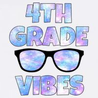 Cute Funny 4th Grade Vibes Cool Sunglasses Garment-Dyed Sweatshirt