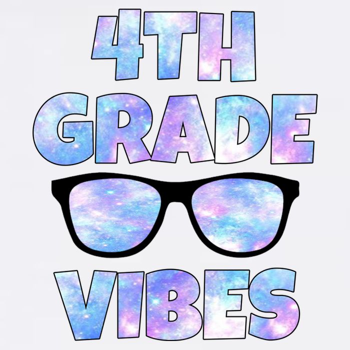 Cute Funny 4th Grade Vibes Cool Sunglasses Garment-Dyed Sweatshirt