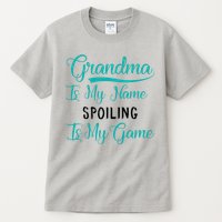 Cute Funny Grandma Is My Name Spoiling Is My Game Tall T-Shirt