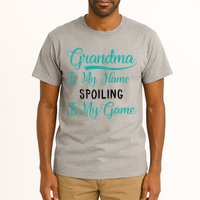 Cute Funny Grandma Is My Name Spoiling Is My Game Tall T-Shirt