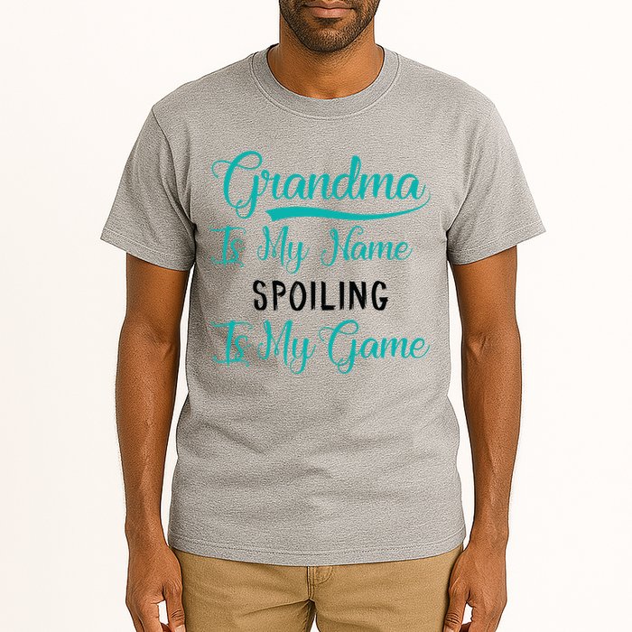 Cute Funny Grandma Is My Name Spoiling Is My Game Tall T-Shirt