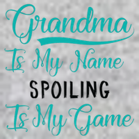 Cute Funny Grandma Is My Name Spoiling Is My Game Premium T-Shirt