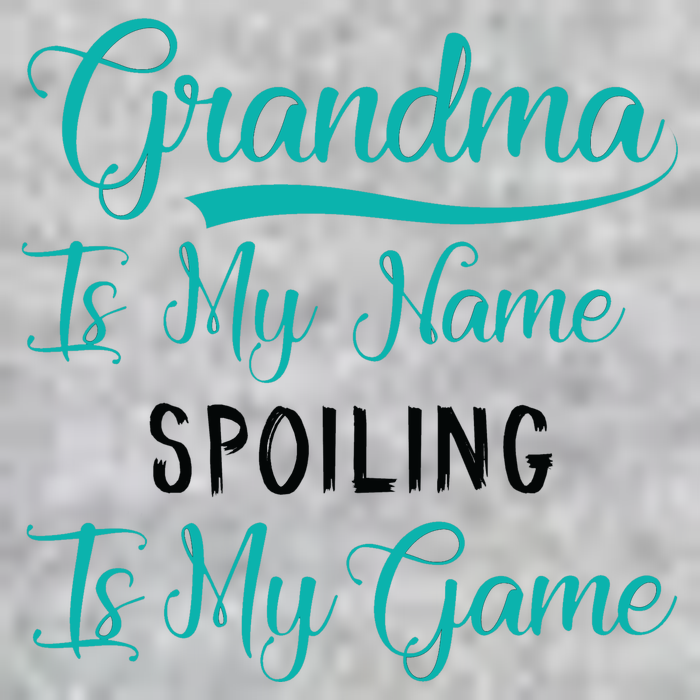 Cute Funny Grandma Is My Name Spoiling Is My Game Premium T-Shirt