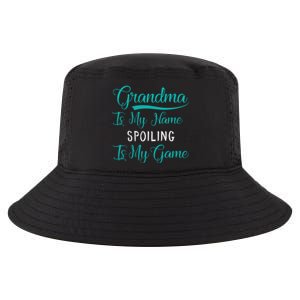 Cute Funny Grandma Is My Name Spoiling Is My Game Cool Comfort Performance Bucket Hat