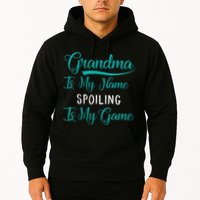 Cute Funny Grandma Is My Name Spoiling Is My Game Hoodie