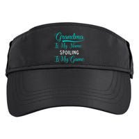 Cute Funny Grandma Is My Name Spoiling Is My Game Adult Drive Performance Visor