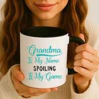 Cute Funny Grandma Is My Name Spoiling Is My Game Mug