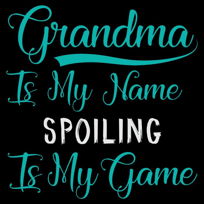 Cute Funny Grandma Is My Name Spoiling Is My Game Women's V-Neck T-Shirt