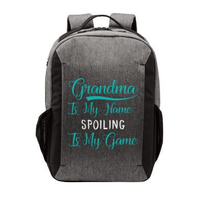 Cute Funny Grandma Is My Name Spoiling Is My Game Vector Backpack