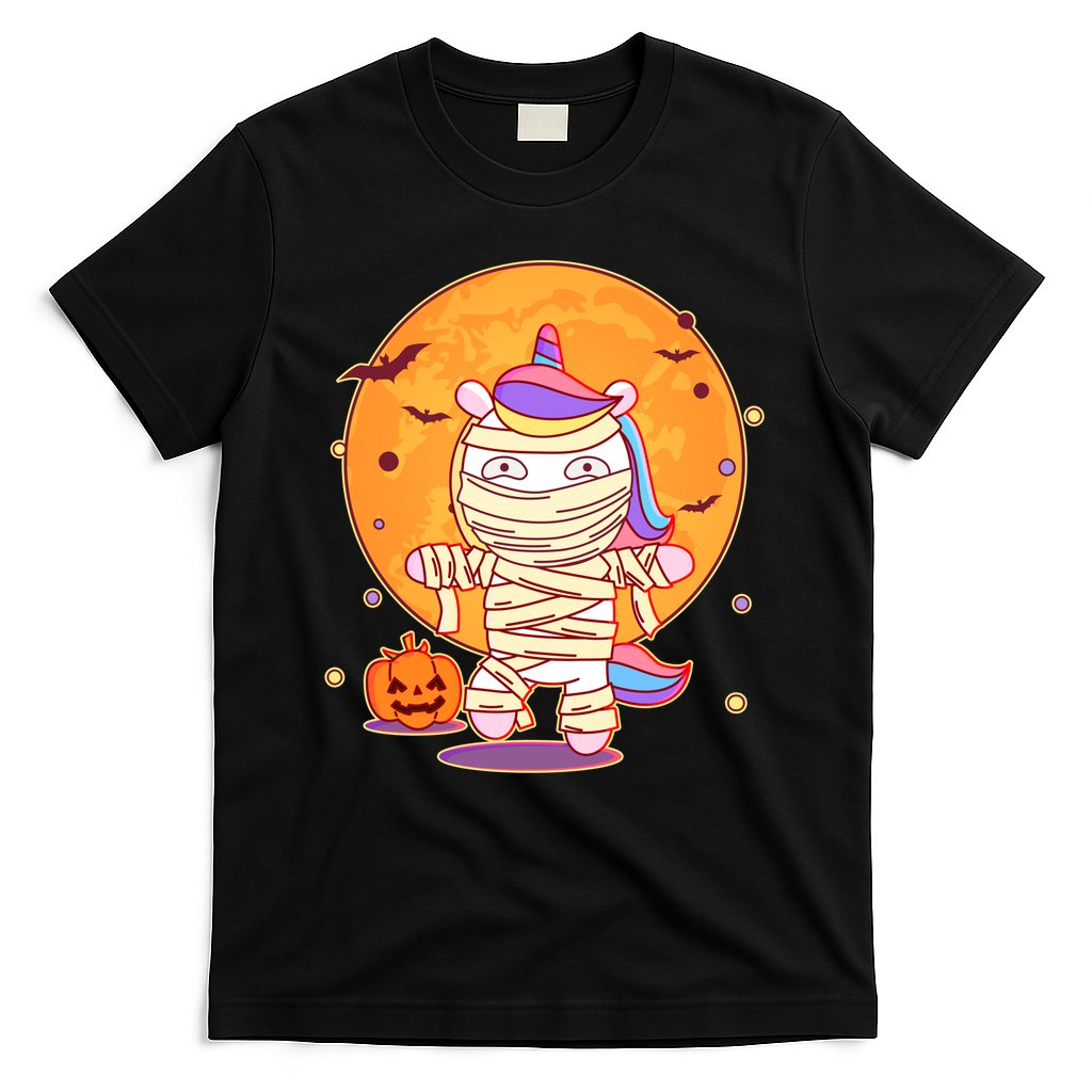Cute Funny Halloween Unicorn Mummy T-Shirt