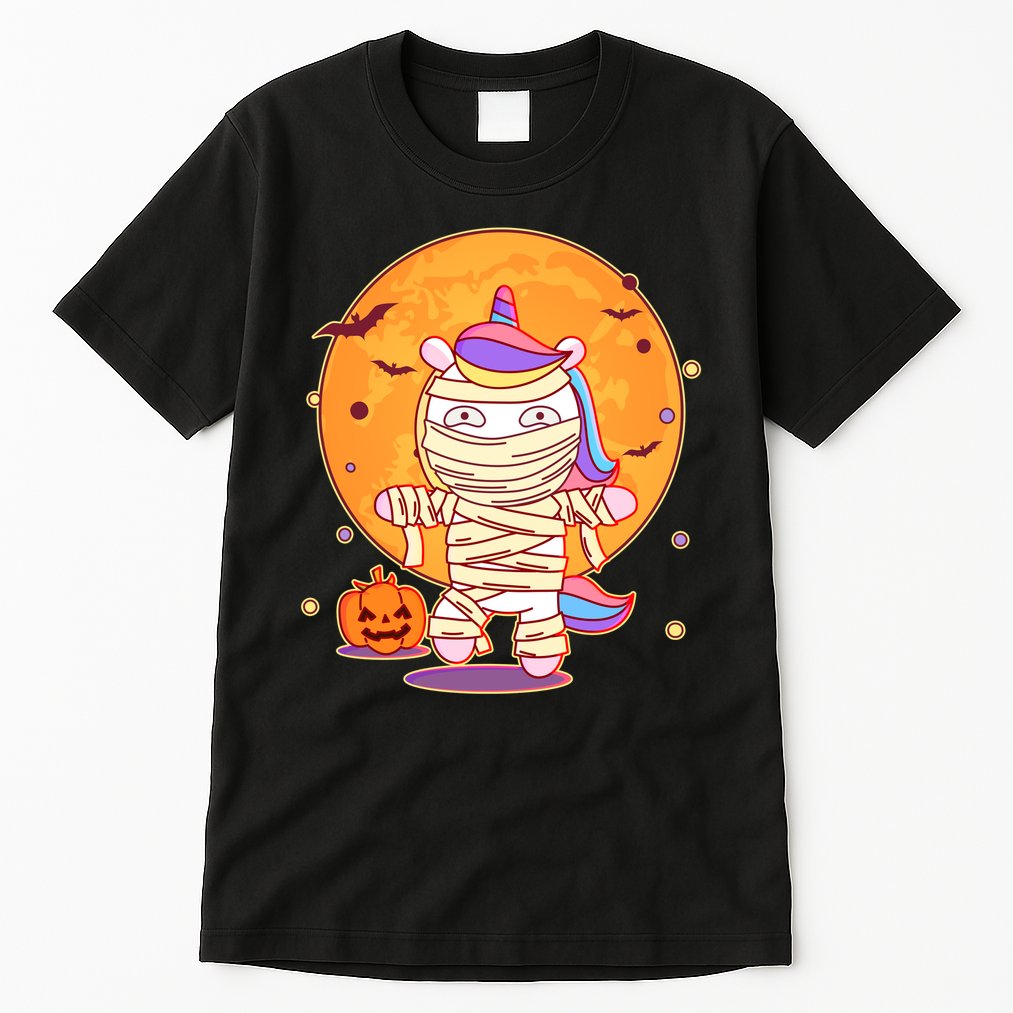 Cute Funny Halloween Unicorn Mummy Tall T-Shirt