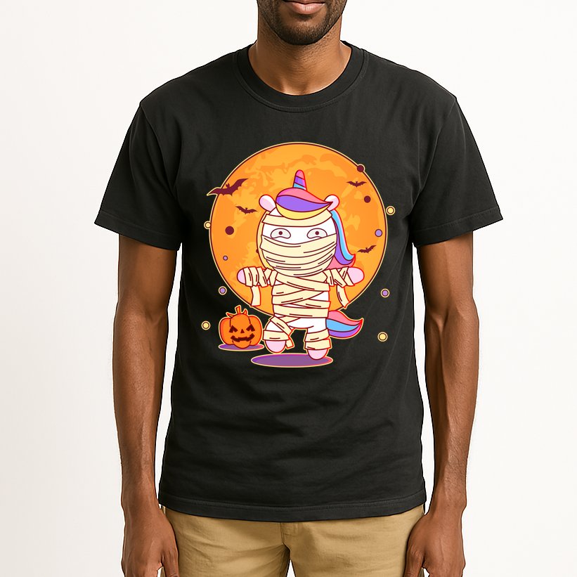 Cute Funny Halloween Unicorn Mummy Tall T-Shirt
