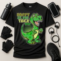 Cute Funny Happy St Pat-Trex Day Cooling Performance Crew T-Shirt