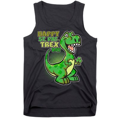 Cute Funny Happy St Pat-Trex Day Tank Top