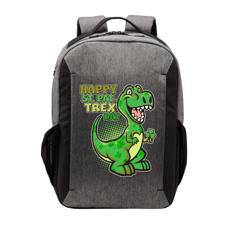 Cute Funny Happy St Pat-Trex Day Vector Backpack