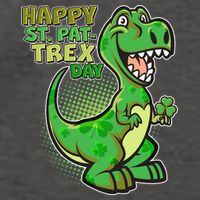 Cute Funny Happy St Pat-Trex Day Vector Backpack