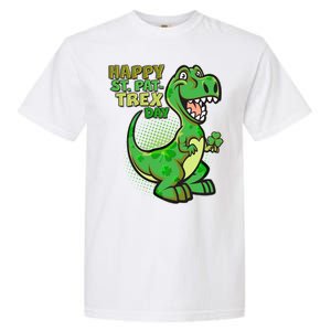 Cute Funny Happy St Pat-Trex Day Garment-Dyed Heavyweight T-Shirt