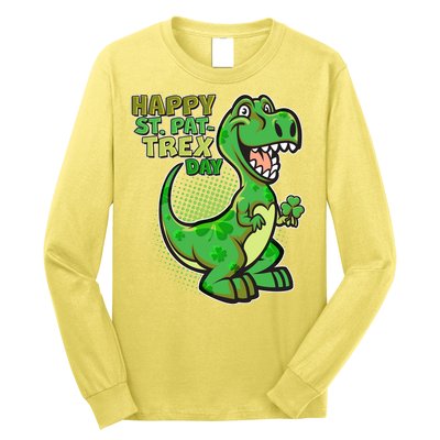 Cute Funny Happy St Pat-Trex Day Long Sleeve Shirt