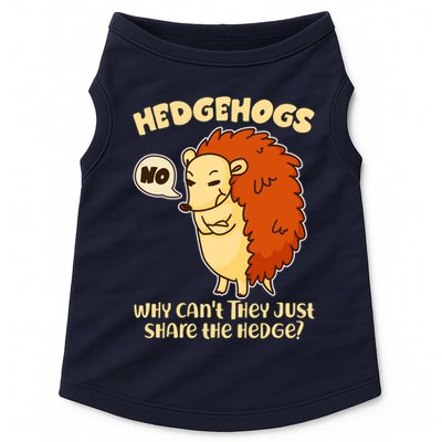 Cute Funny Hedgehogs Why Can't They Just Share the Hedge? Doggie Tank