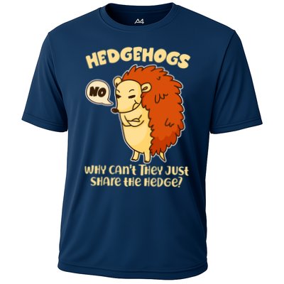 Cute Funny Hedgehogs Why Can't They Just Share the Hedge? Performance Shirt