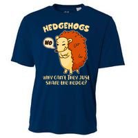 Cute Funny Hedgehogs Why Can't They Just Share the Hedge? Cooling Performance Crew T-Shirt