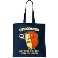 Cute Funny Hedgehogs Why Can't They Just Share the Hedge? Bag