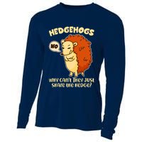 Cute Funny Hedgehogs Why Can't They Just Share the Hedge? Cooling Performance Long Sleeve Crew