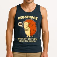 Cute Funny Hedgehogs Why Can't They Just Share the Hedge? Tank Top