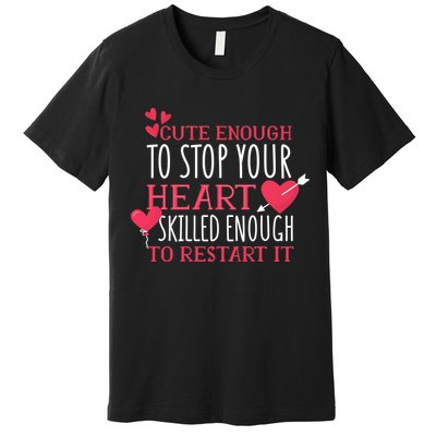 Cute Funny Nurse Meme Premium T-Shirt
