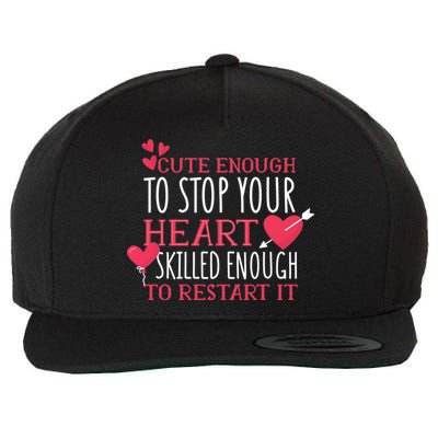 Cute Funny Nurse Meme Wool Snapback Cap