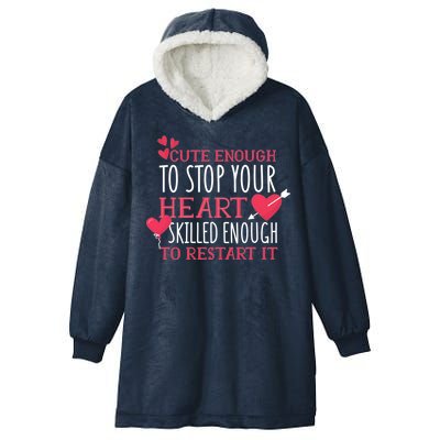 Cute Funny Nurse Meme Hooded Wearable Blanket