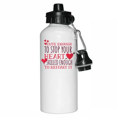 Cute Funny Nurse Meme Aluminum Water Bottle