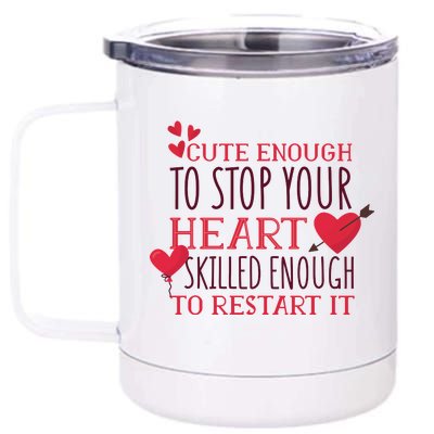 Cute Funny Nurse Meme 12 oz Stainless Steel Tumbler Cup