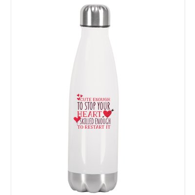 Cute Funny Nurse Meme Stainless Steel Insulated Water Bottle