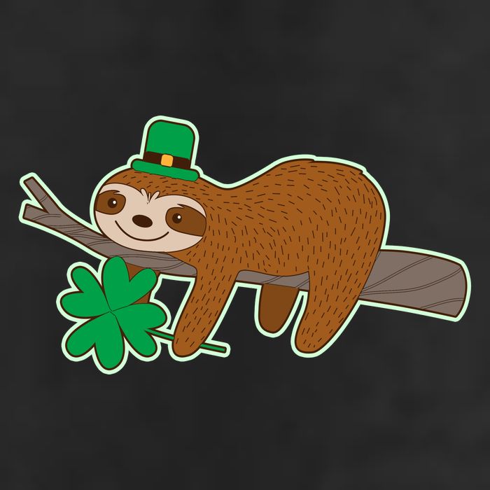 Cute Funny St Patrick's Day Sloth Cool Comfort Performance Bucket Hat