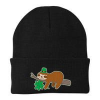 Cute Funny St Patrick's Day Sloth Beanie