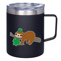 Cute Funny St Patrick's Day Sloth 12oz Stainless Steel Coffee Mug