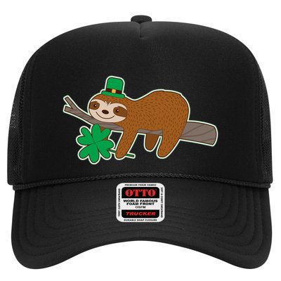 Cute Funny St Patrick's Day Sloth Trucker Hat